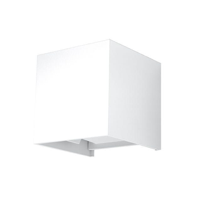 Kinkiet ścienny Sollux Lighting Luca biały LED 6W IP54 wym: 10 x 10 x 10 cm - 1 szt.