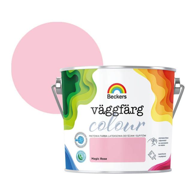 Farba kolorowa Beckers Vaggfarg Colour magic rose 2,5 l