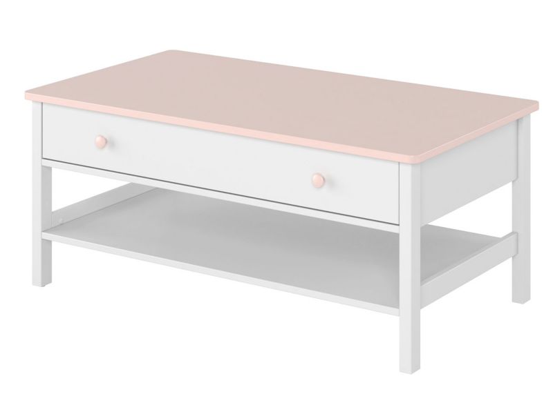 Stolik kawowy MIRJAN 24 Luna LN-15 biały / róż 1 szt.