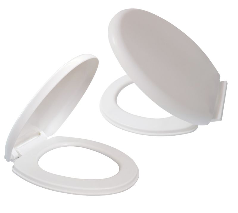 Deska sedesowa Estiva Just 2 wolnoopadająca polipropylenowa biała 1 szt.