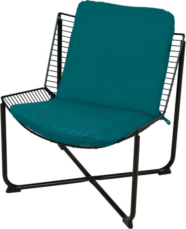 Poduszka na fotel metalowy AMPO IKEA morski gładki 1 szt.