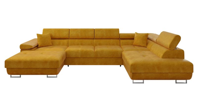 Narożnik z funkcją spania MIRJAN 24 Torezio Bis prawy miodowy 1 szt.