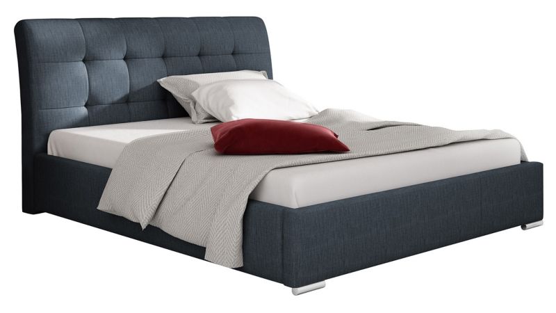 Łóżko tapicerowane MIRJAN 24 Amber 180x200 jasnogranatowy 1 szt.