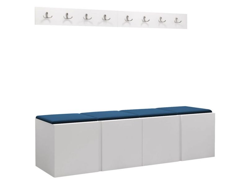 Garderoba MIRJAN 24 Orion VII biały + granatowy 1 kpl.