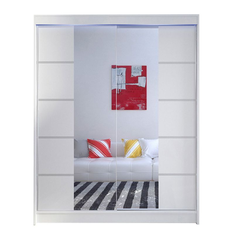 Szafa MIRJAN 24 z drzwiami przesuwnymi Camino V z oświetleniem RGB biały 1 szt.