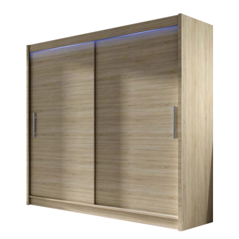 Szafa MIRJAN 24 z drzwiami przesuwnymi London I 180 z oświetleniem RGB dąb sonoma 1 szt.