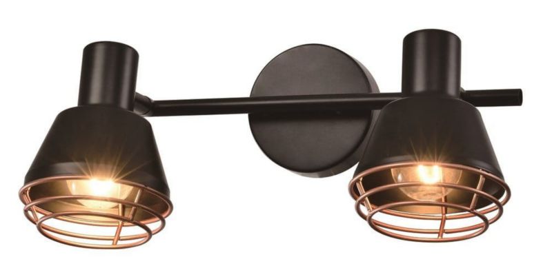 Lampa sufitowa Candellux Neria czarna-złoto 2 x E14 x 40W wym: 15 x 18 cm - 1 szt.