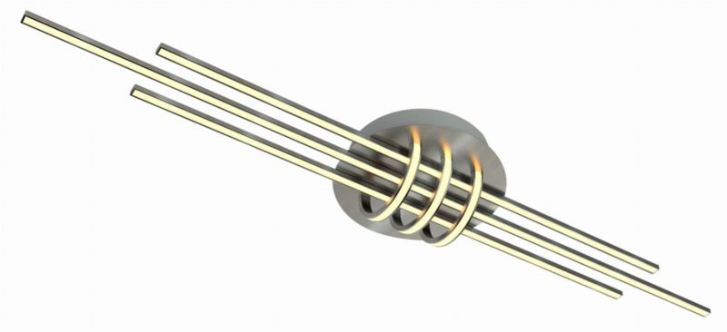 Lampa sufitowa wisząca Apeti Naksos nikiel wym: 11 x 110 x 22 cm wbudowany LED 40W 1 szt.