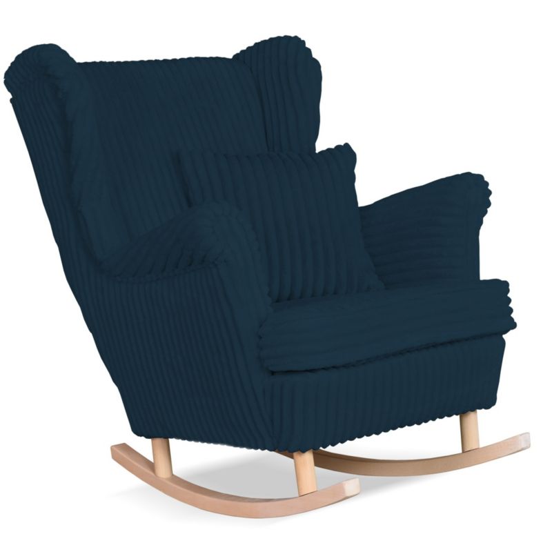 Fotel uszak do salonu bujany Family Meble Rene niebieski 1szt