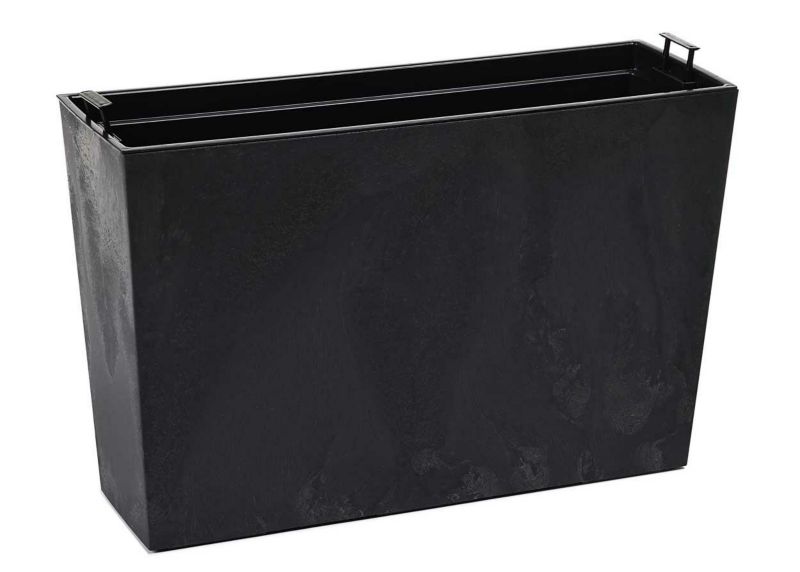 Donica HowHomely Tworzywo Czarny Beton 56x19x36 cm 1 szt.