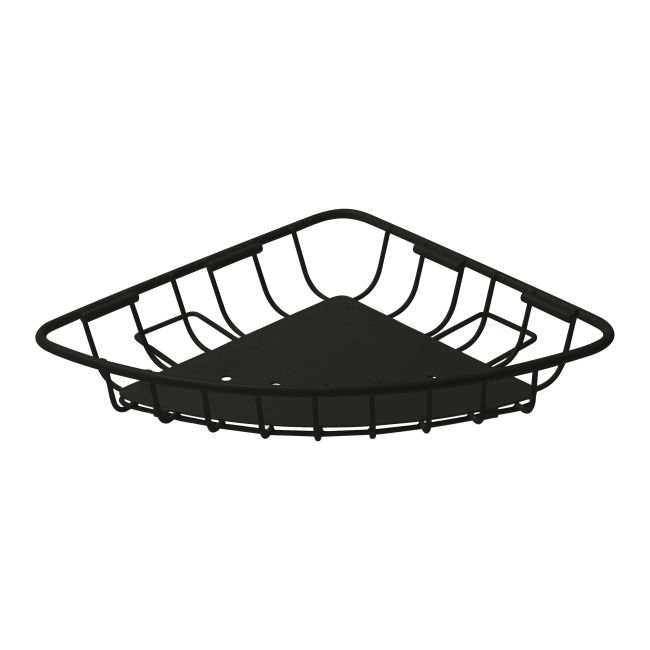 Koszyk narożny GoodHome Koros czarny