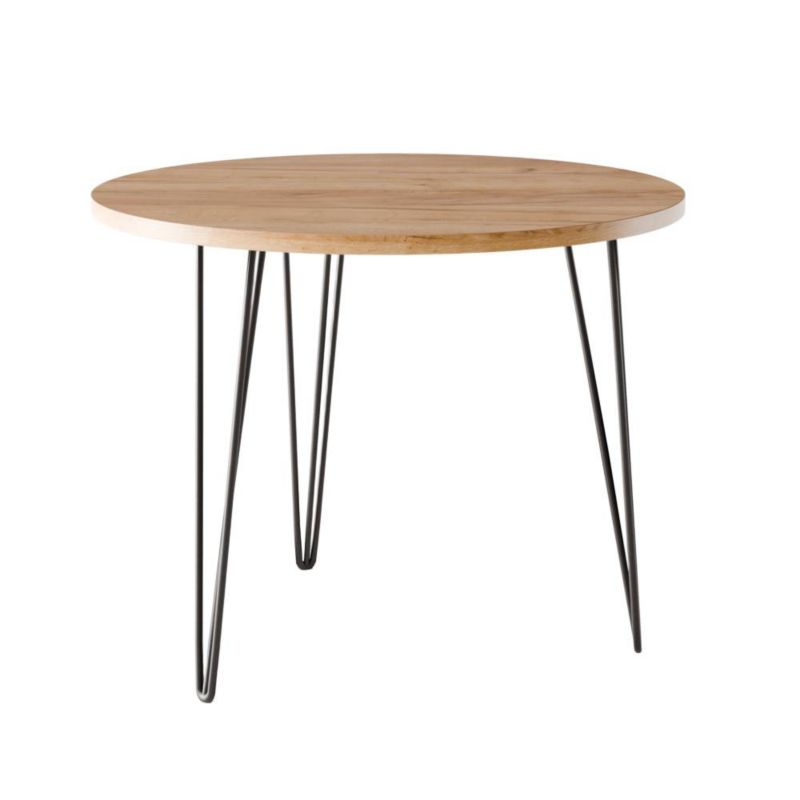 Stół KOLM okrągły fi 90 cm MIKA Dąb Craft 1szt.