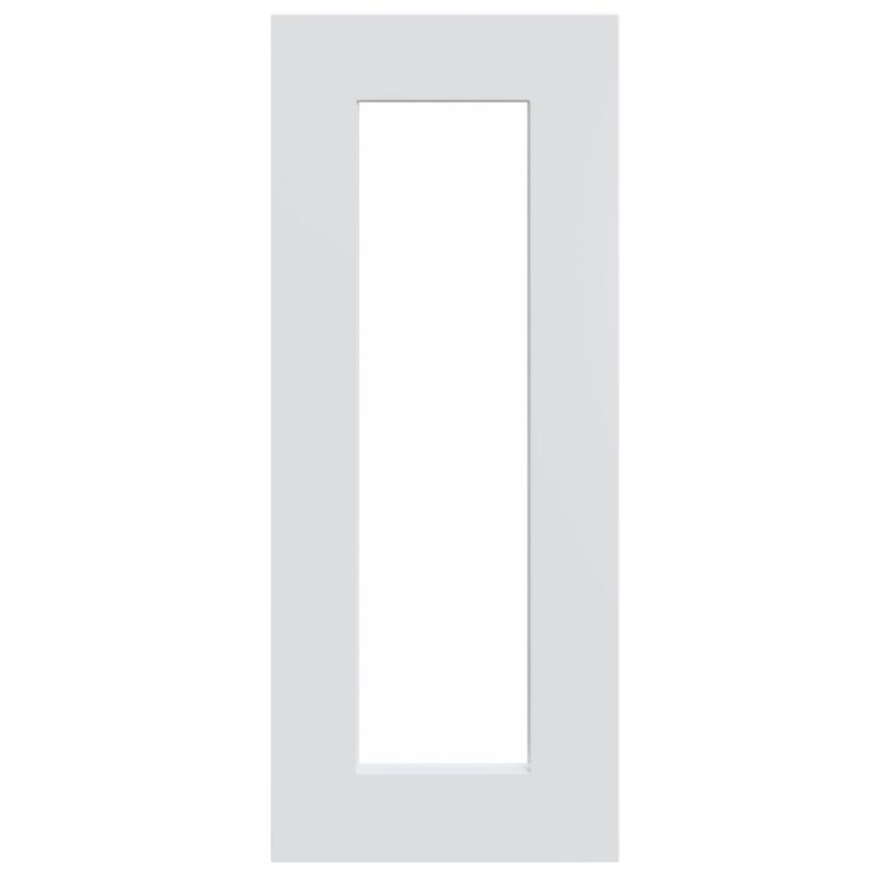 Front kuchenny do szafki szklanej Goodhome Artemisia 30 x 71,5 cm biały mat