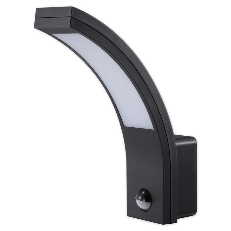 Oprawa architektoniczna LED MasterLED Diron 10W IP54 4000K neutralna biel czujnik ruchu PIR czarna 1 szt.