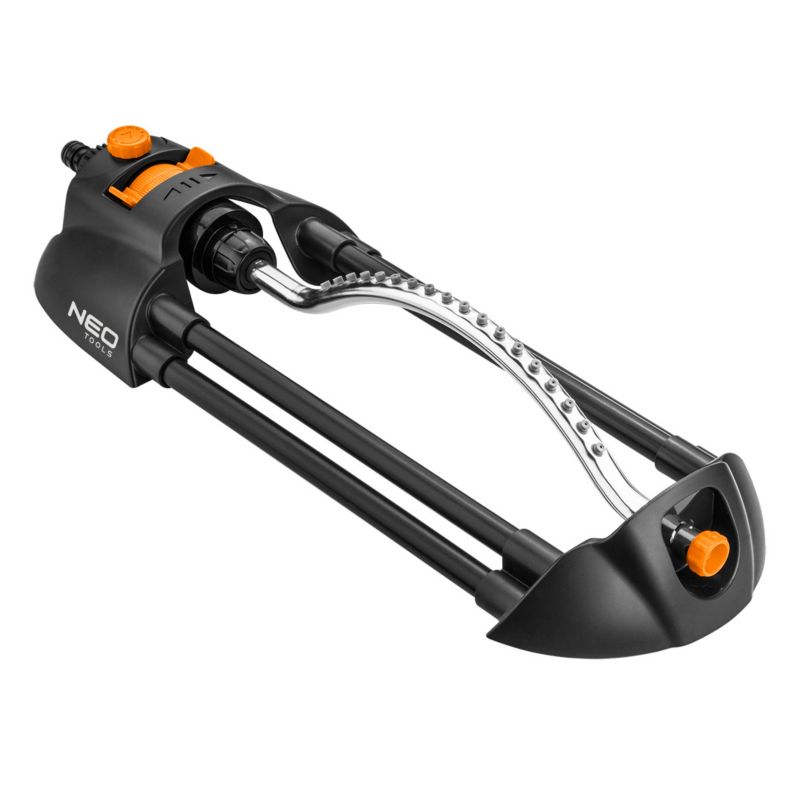 Zraszacz NEO TOOLS oscylacyjny, metalowy pałąk, 18 dysz, regulacja siły strumienia 1 szt