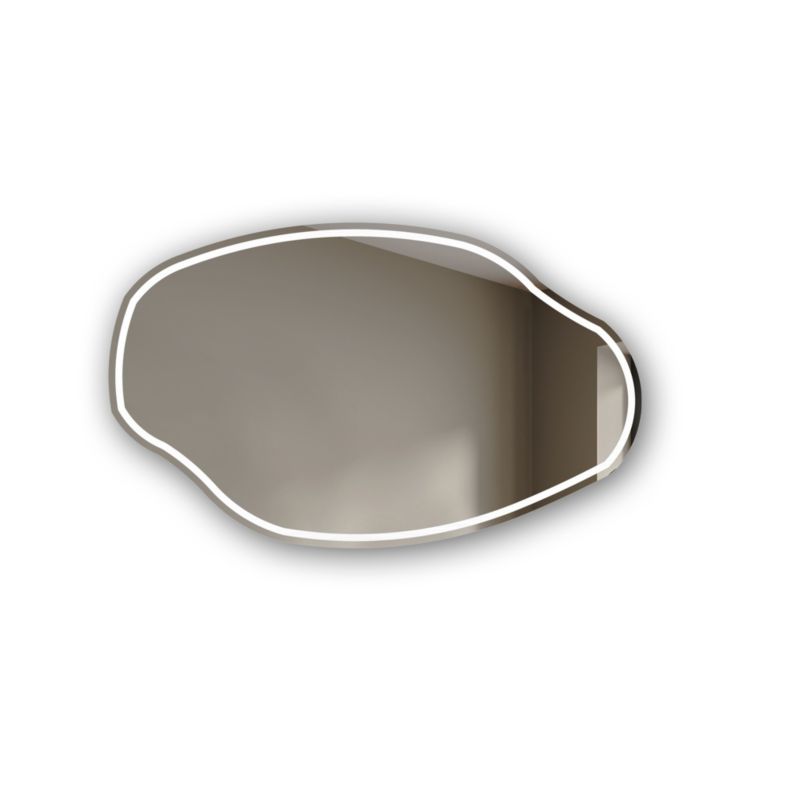 Lustro Łazienkowe podświetlane LED nieregularne na wymiar 74x54 cm OBK223 1szt.