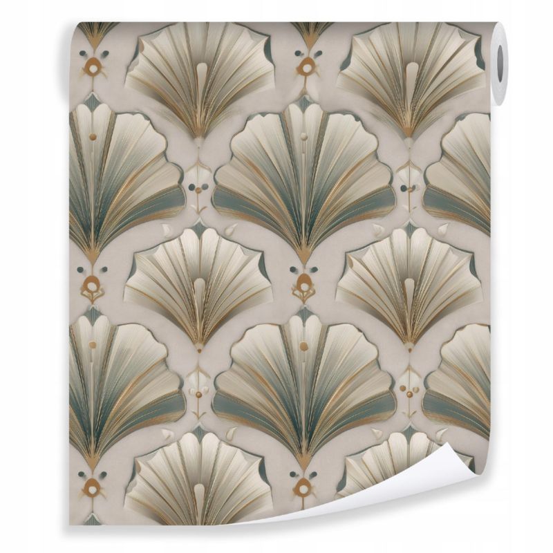 Tapeta WALLARENA Do Sypialni Salonu Na Flizelinie Abstrakcja Vintage Retro Beżowy 50x1000 cm T16251VE 1 szt.