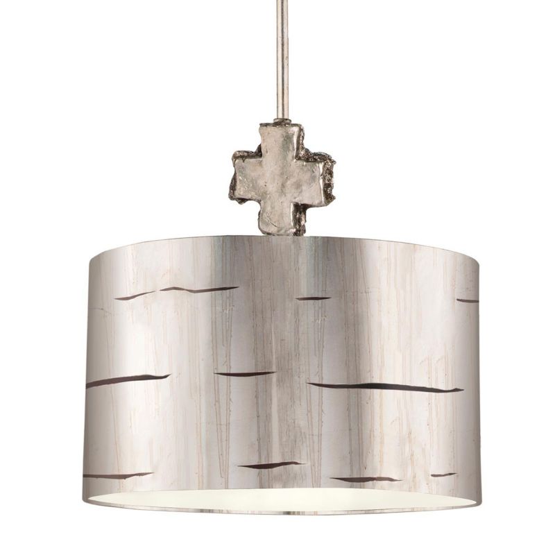Lampa wisząca Flambeau Fragment 0107 postarzane srebro designerska 1xE27 x 100W 1 szt.