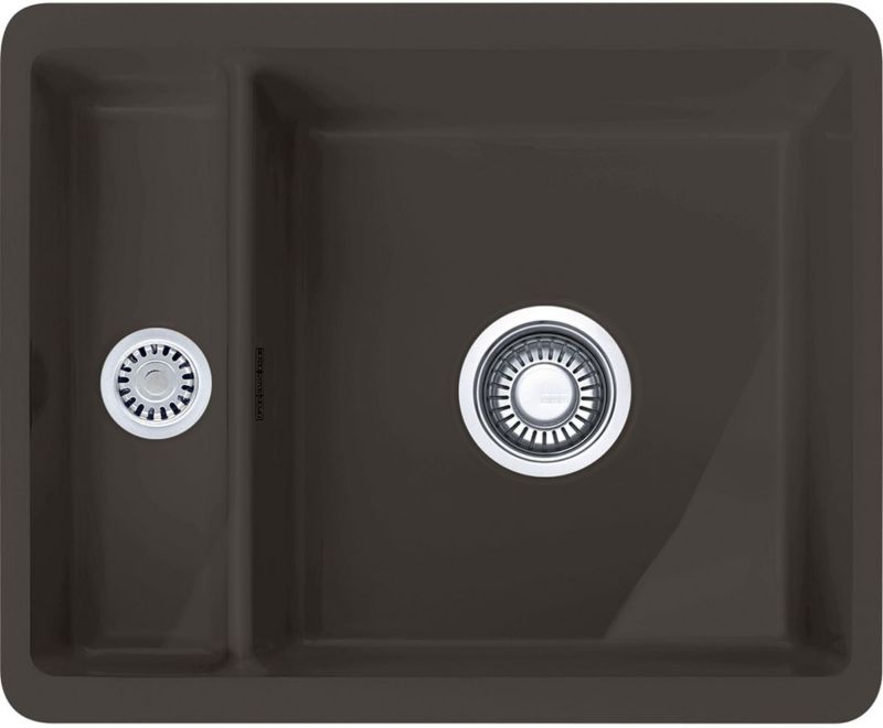 Zlewozmywak Franke Kubus KBK 160 1,5-komorowy grafitowy Fraceram 50,5x38,5 cm 1 szt.