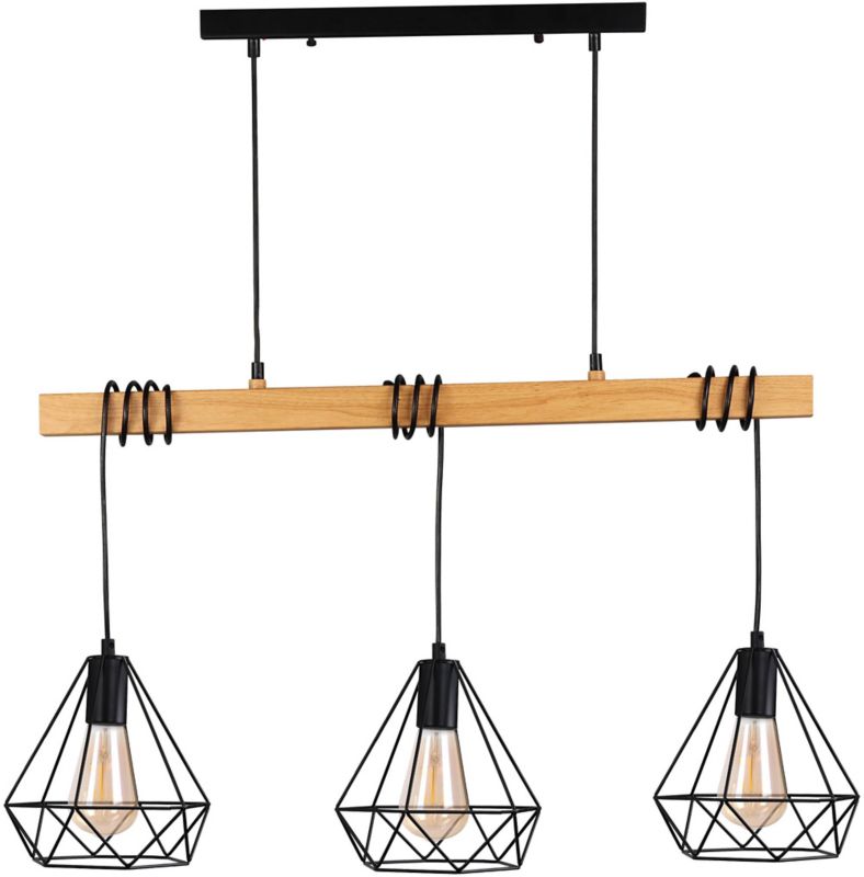 Lampa wisząca Polux Vigo Wood 3 x 20 W E27