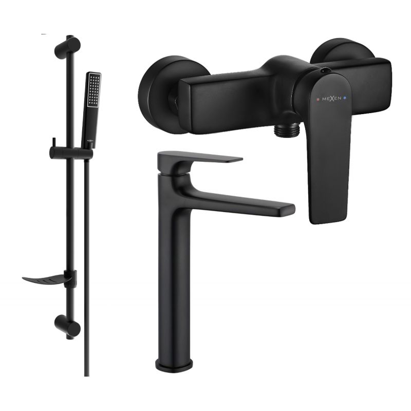 Zestaw prysznicowy Mexen Lynx czarny 745914DF72-70 1 szt.