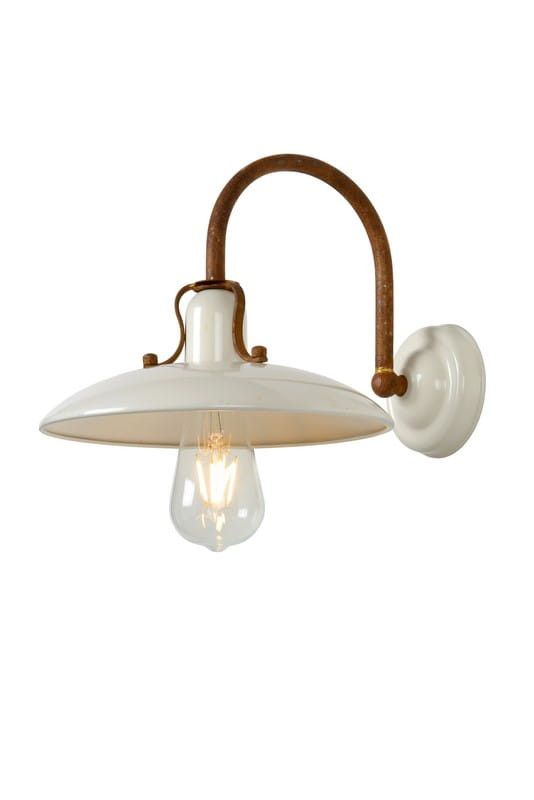 Kinkiet ścienny Lucide Romer beżowo-brązowy 1 x E27 x 60W IP20 wym: 21 x 24 x 32 cm - 1 szt.