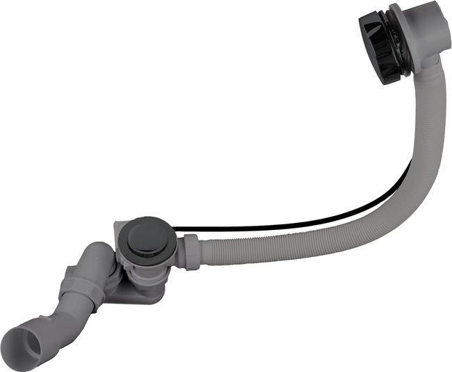 Syfon wannowy automatyczny czarny