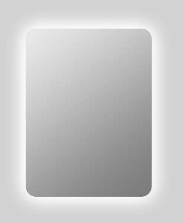 Lustro łazienkowe BD art prostokątne z oświetleniem LED RC 50x70 cm IP 44 Barwa ciepła 1 szt.