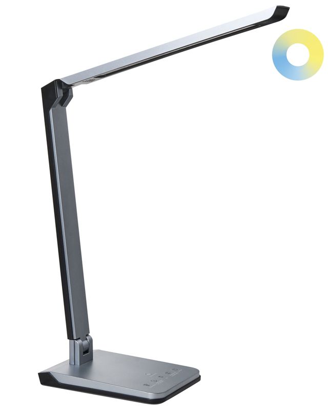 Lampa biurkowa LED Pictor Ze ściemniaczem Ciemnoszary 1 szt.