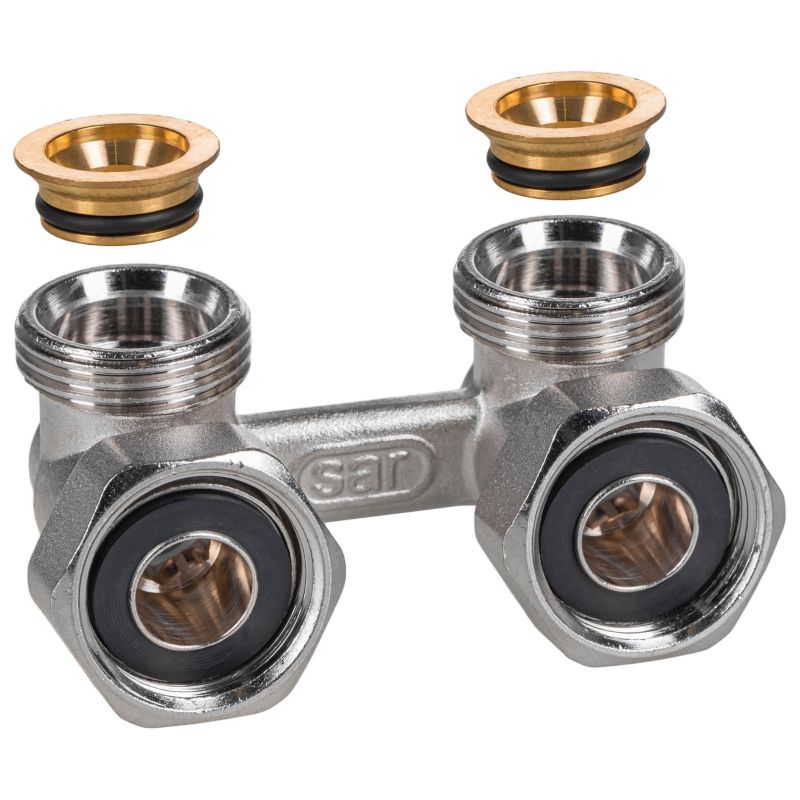 Moduł COMAP przyłączeniowy do instalacji dwururowych kątowy 3/4" - 3/4" (stożek) 1 szt.