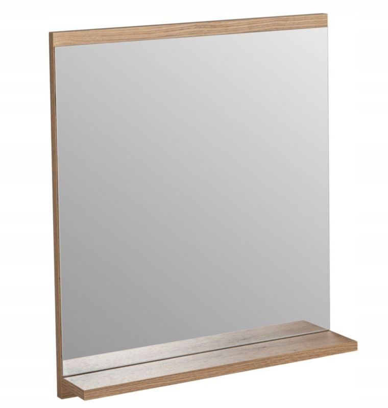 Lustro łazienkowe Furnidea 50 cm z półką wiszące Dąb Coast Evoke Nova Oak 1 szt.