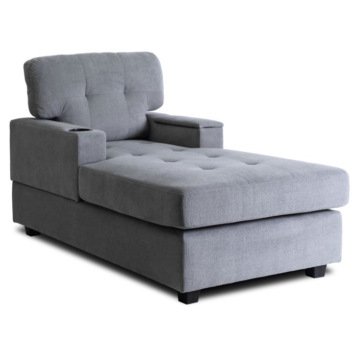 Fotel Wypoczynkowy Sofa Neo Mebel Elite Szary Tapicerowany 1 szt.
