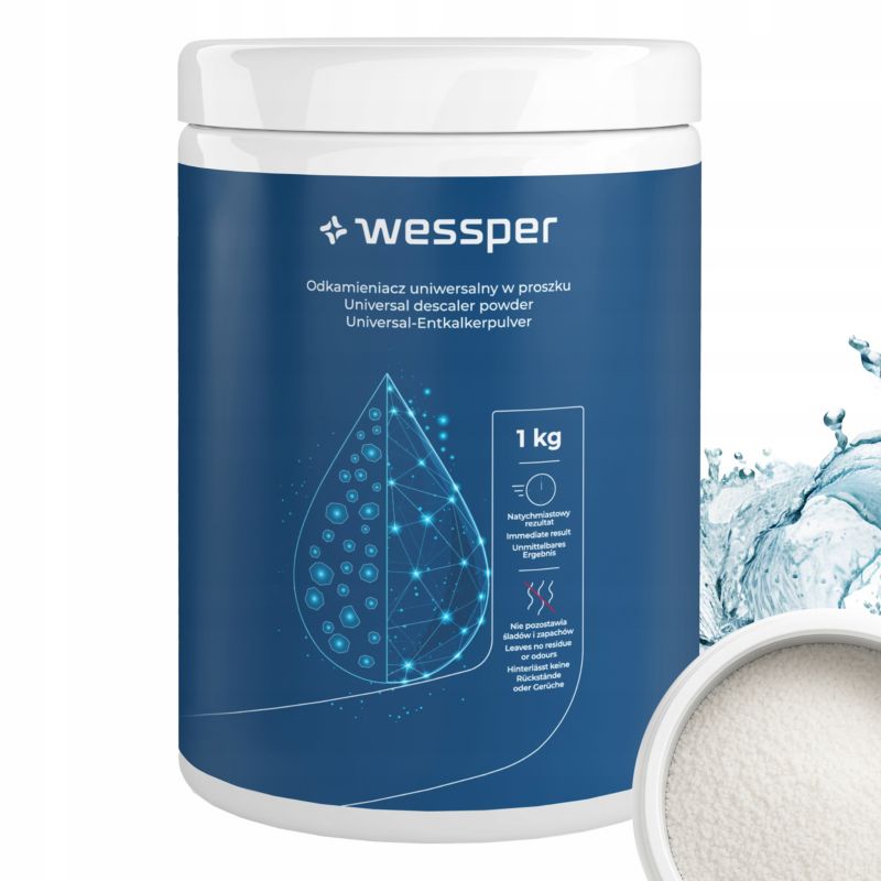 Odkamieniacz, Wessper, do czajnika, ekspresu, armatury, w proszku, uniwersalny, 1kg, 1szt