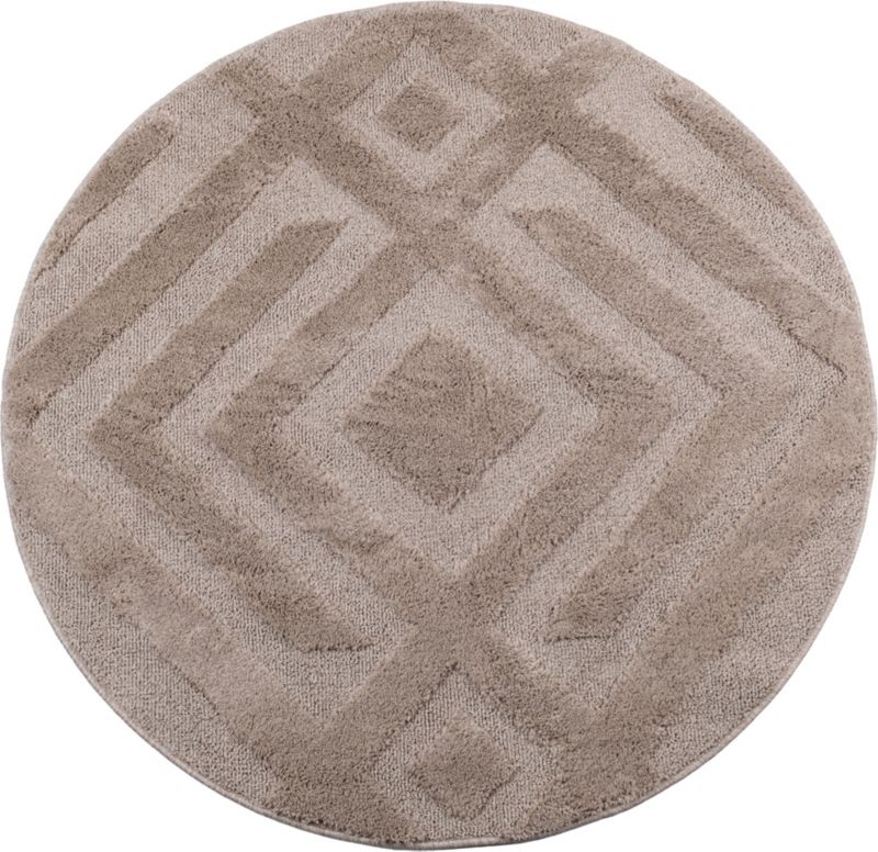 Dywan Multidecor Pisa 160 cm koło romby beżowy 1 szt.