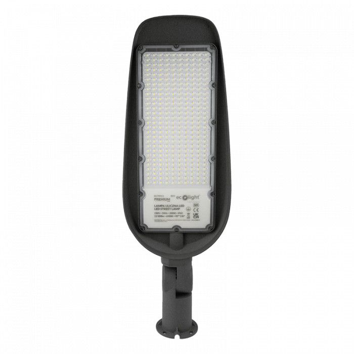 Lampa uliczna Ecolight Place I Ulice ciemnoszara LED 200W 6500K 22000lm IP65 wym: 69,5 x 23,5 cm - 1 szt.