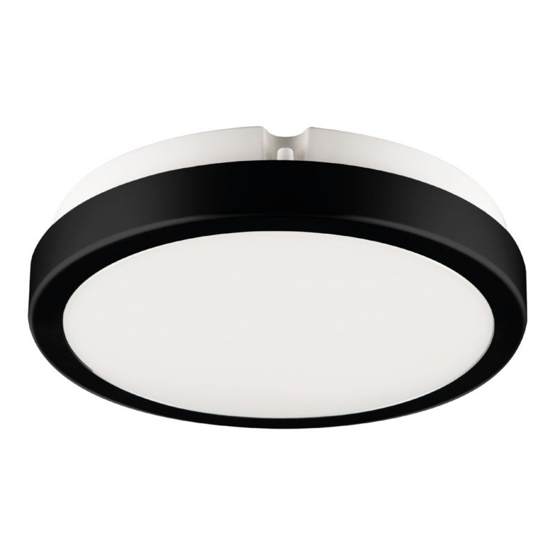 Plafon sufitowy nowoczesny Eko-Light Vera czarno-biały LED 12W 4000K 1250lm IP65 wym: 6,3 x 18 x 18 cm tworzywo sztuczne - 1 szt.