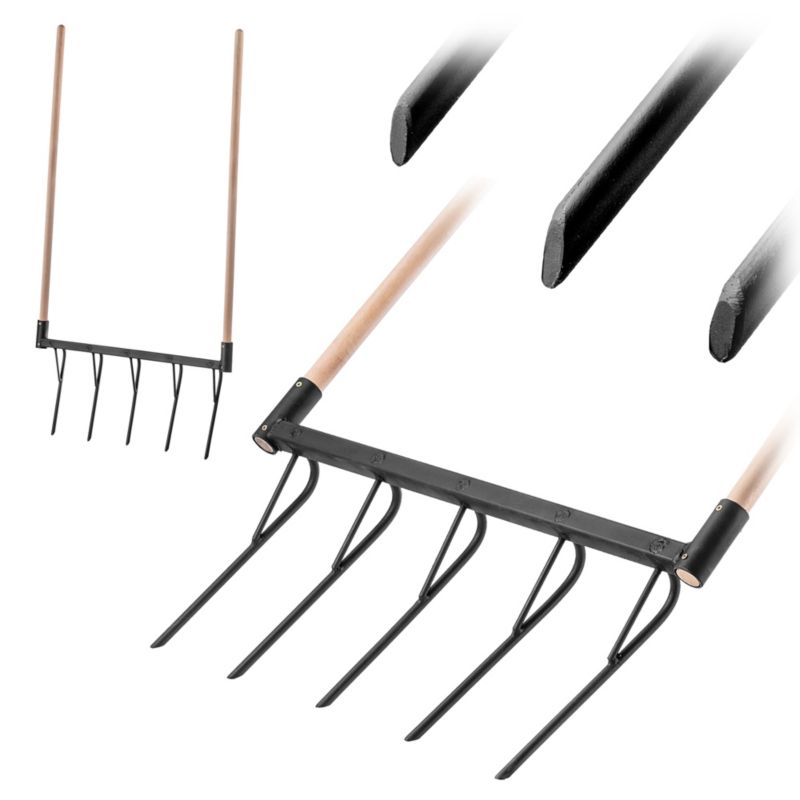 Aerator KADAX Ręczny Do Trawnika Wertykulator Trawy metalowy Z Trzonkiem Ogrodowy 1szt.