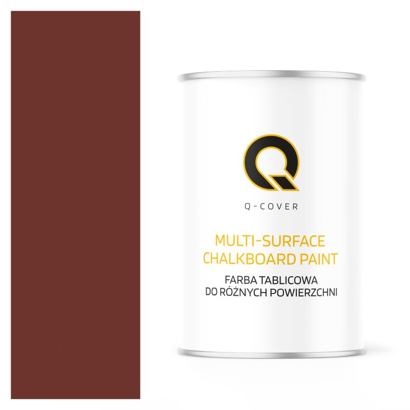 Farba Tablicowa Do Ścian Pisania Kredą Q-Cover Kolor Wiśniowy RAL3009 Mat 1L