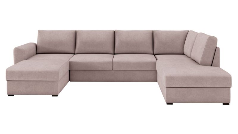 Narożnik z funkcją spania MIRJAN 24 Wilma Premium prawy brudny róż 1 szt.