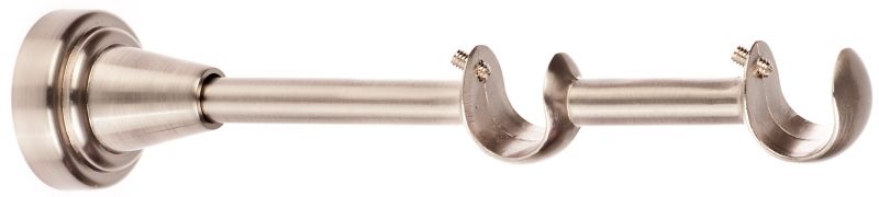 Wspornik karnisza podwójny Colours 19/16 mm nikiel