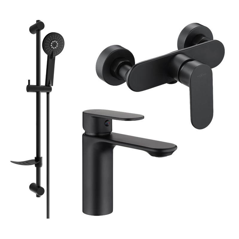 Zestaw prysznicowy Mexen Milo czarny 71304DF40-70 1 szt.