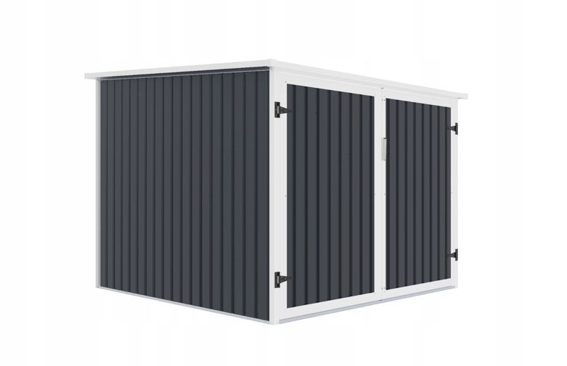 Schowek na rowery Corciano Garaż 203x198x157cm z metalowymi uchwytami 1 szt.