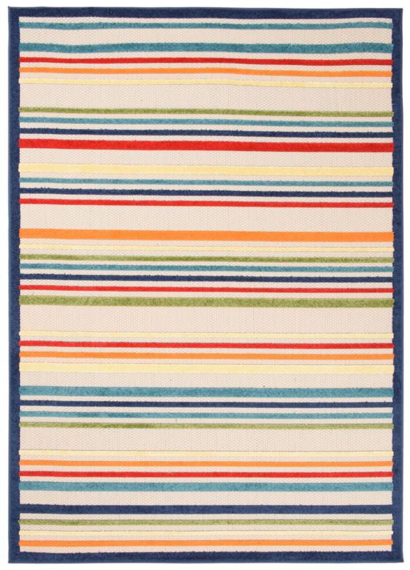 Dywan Zewnętrzny / Wewnętrzny Płaskotkany Aventura ED50A prostokąt Mazovia 80x 150 cm kolorowy motyw geometryczny,paski 1 szt.