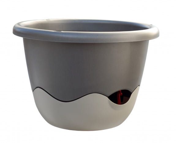 Doniczka Plastia samonawadniająca 5,4L szara 1szt