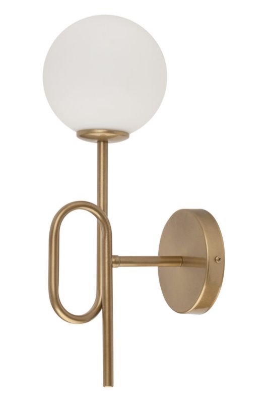 Kinkiet ścienny Sigma Lighting Tes złoto-biały styl nowoczesny 1 x G9 x IP20 wym: 42 x 23 x 16 cm - 1 szt.