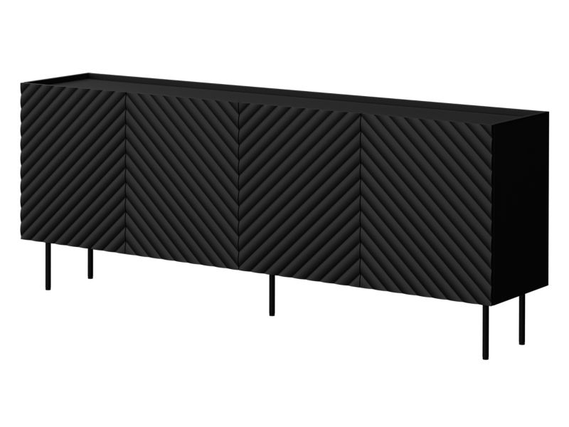 Komoda MIRJAN 24 Lucca 200 4D czarny 1 szt.