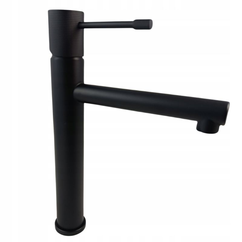 Bateria umywalkowa nablatowa Estiva Rinda 30 cm czarna matowa 1 szt.