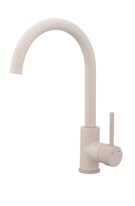 Bateria zlewozmywakowa Cooke&Lewis Katiki wylewka U beżowa