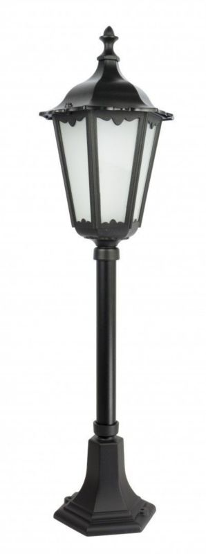 Lampa ogrodowa stojąca SU-MA Retro czarna 1 x E27 x 60W IP43 wym: 84 x 24 x 24 cm - 1 szt.