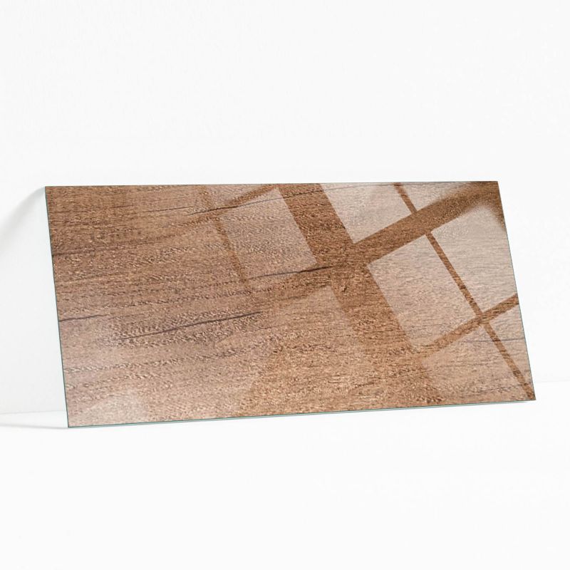 Blat Szklany z Nadrukiem Wallfluent 125x50 cm Wzór z fakturą drewna 1 szt.